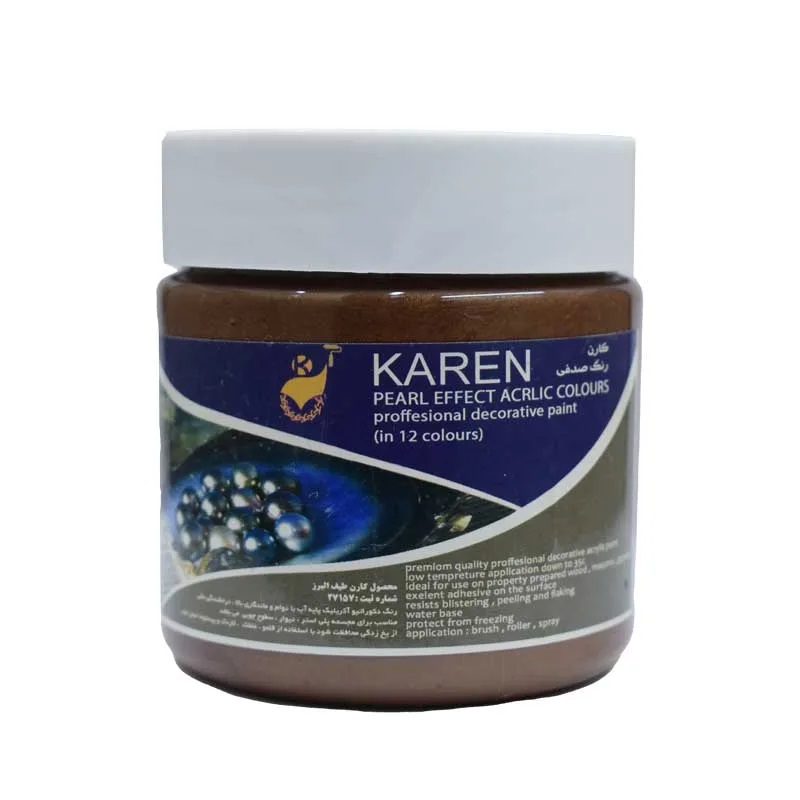 رنگ اکریلیک قهوه ای کهنه کاری کارن 25۰ گرم