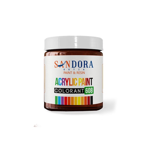 مادر رنگ اکریلیک اخرایی ساندورا 300 گرمی