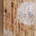 نمونه نهایی شابلون روی مبل